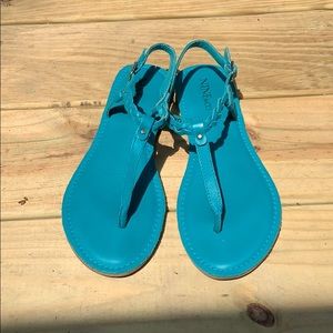 Teal nine & co sandals size 8